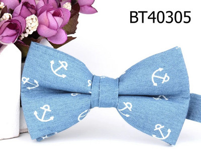 Džinsi Taurīte līgavainim Mode Džinsu tauriņš Vīriešiem Sievietēm Taurītes Pieaugušajiem Kāzu Taurītes Kravati Zila Groomsmen Ziedu taurīte