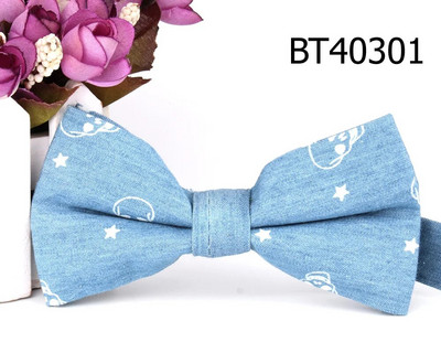 Džinsi Taurīte līgavainim Mode Džinsu tauriņš Vīriešiem Sievietēm Taurītes Pieaugušajiem Kāzu Taurītes Kravati Zila Groomsmen Ziedu taurīte