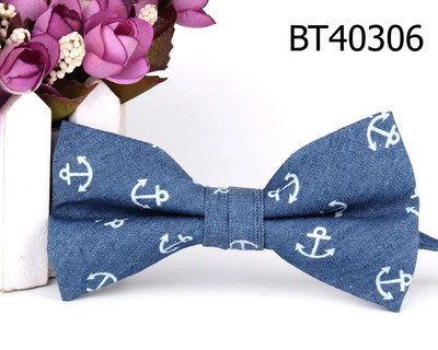 Džinsi Taurīte līgavainim Mode Džinsu tauriņš Vīriešiem Sievietēm Taurītes Pieaugušajiem Kāzu Taurītes Kravati Zila Groomsmen Ziedu taurīte