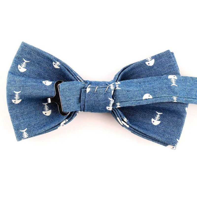 Džinsi Taurīte līgavainim Mode Džinsu tauriņš Vīriešiem Sievietēm Taurītes Pieaugušajiem Kāzu Taurītes Kravati Zila Groomsmen Ziedu taurīte