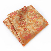 18Color Classic Luxus Férfi Zsebkendő Virágos Nyomtatott Hankies Selyem Poliészter Hanky Business Pocket Négyzetes mellkasi törölköző 25*25CM