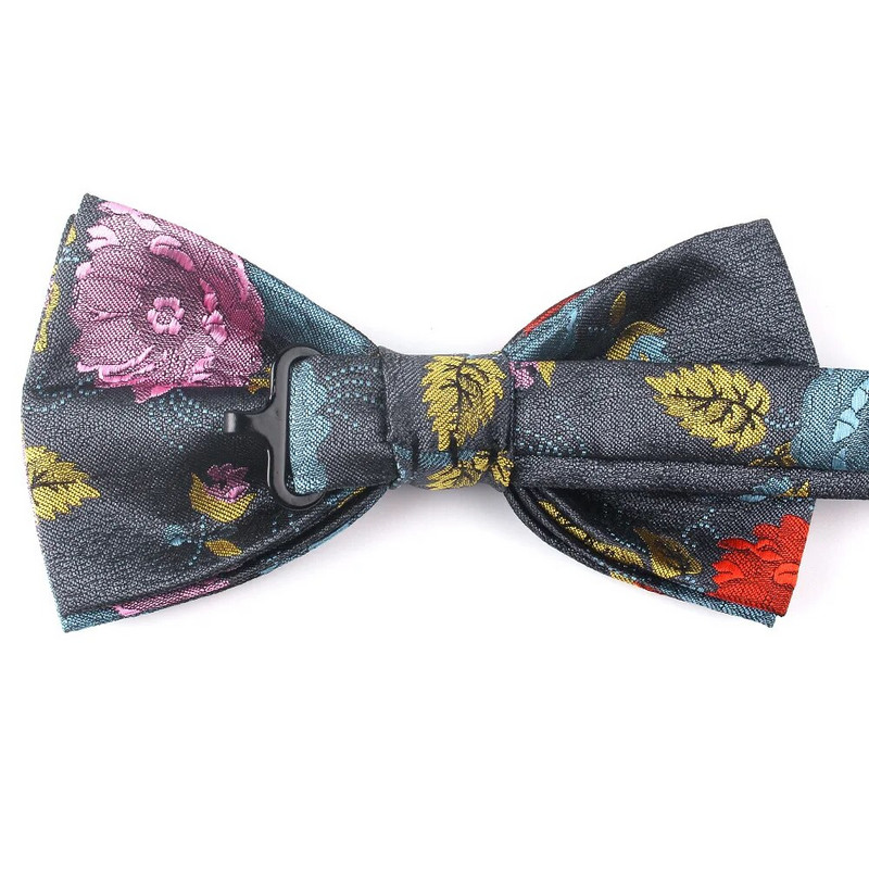 Divat Férfi Csokornyakkendő Klasszikus csíkos Csokornyakkendő Férfi Üzleti Esküvő Felnőtt virágos csokornyakkendők Pillangó öltönyök Csokorkák