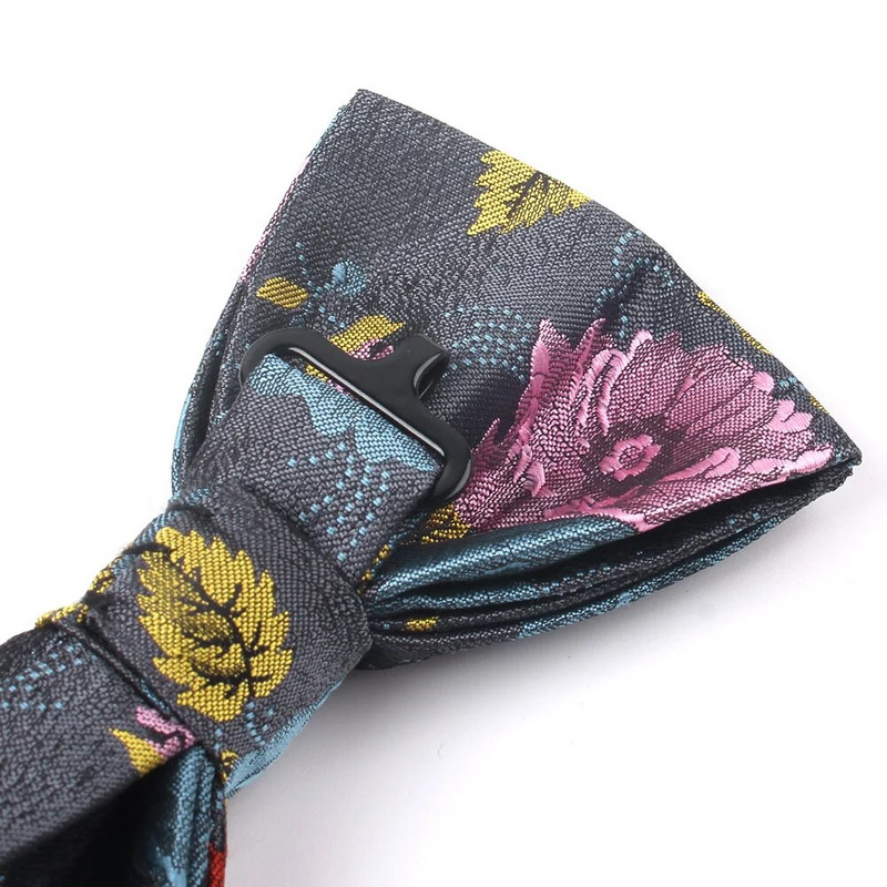 Divat Férfi Csokornyakkendő Klasszikus csíkos Csokornyakkendő Férfi Üzleti Esküvő Felnőtt virágos csokornyakkendők Pillangó öltönyök Csokorkák