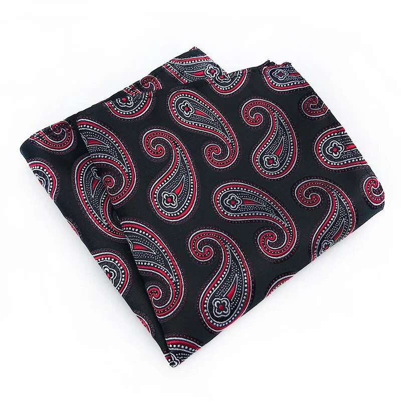 Jauns augstas kvalitātes poliestera materiāls Paisley uzvalks kabatas dvielis biznesa vīriešu aksesuāri kabatas dvieļu kabatlakats