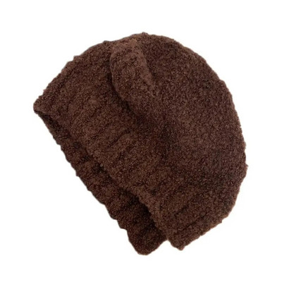 Y2K topla pletena kapa Slatka vunena kapa s medvjeđim ušima Modna jednobojna kapa za par Hladna kapa Heklana kapa za zaštitu ušiju Jesen Zima