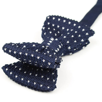 Мъжки вратовръзки Смокинг Плетена папионка Папийонка Дебела двойна палуба Предварително завързани регулируеми плетени ежедневни вратовръзки