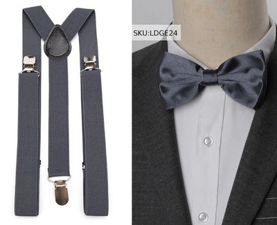 Tregeri Komplet leptir-kravata Muška moda Suspensorio za muškarce Dječake Žene Leptir-mašne Naramenice Hlače Tirantes Vjenčanje Košulja za slobodno vrijeme Ostaci