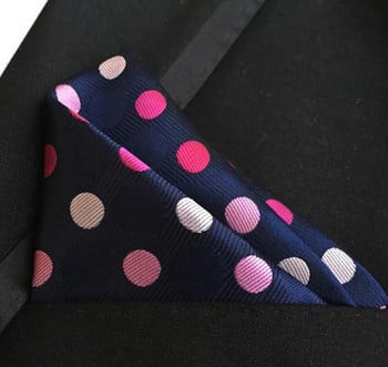 Αξεσουάρ ανδρικών επαγγελματικών κοστουμιών 25 εκατοστών Fashion Hanky για άντρες 11 Χρώμα Ανδρικά τετράγωνα τσέπης Μαντήλι με κουκκίδες Ανδρικό μικρό μαντήλι