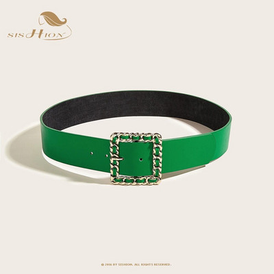 Trend jeseni i zime četvrtasti remen s kopčom za žene VD2628 cinturones para mujer Green Vintage remen Dress Belts ceinture femme