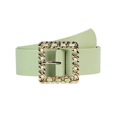 Trend jeseni i zime četvrtasti remen s kopčom za žene VD2628 cinturones para mujer Green Vintage remen Dress Belts ceinture femme