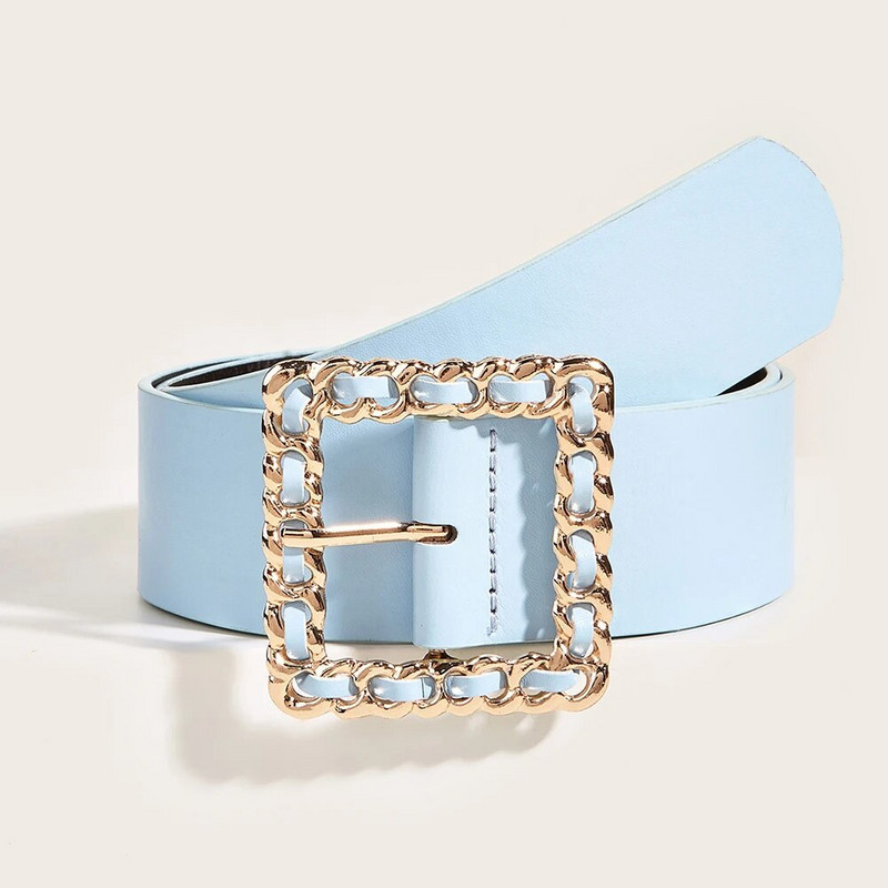 Trend jeseni i zime četvrtasti remen s kopčom za žene VD2628 cinturones para mujer Green Vintage remen Dress Belts ceinture femme