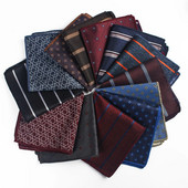 Linbaiway csíkos zseb négyzet férfi kis esküvői Hankies férfi öltönyök zsebkendő női zseb mellkas törölköző egyedi logó