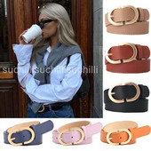 Novi klasični retro pojasevi za žene Jednostavna mentalna igla Kopča Djevojke Tanki remen Traper Traperice Haljina Suknja Luksuzna marka Pojas