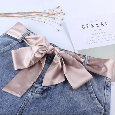 Luksuzni modni dugi mekani ženski pojas Šifon šal za djevojku Haljina Jeans torba Šešir ukrašen višebojnim pojasom od imitacije svile