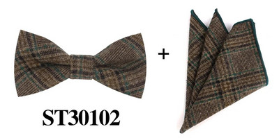 Vunene leptir-mašne za muškarce, kravate, modne podesive karirane vunene leptir-mašne za svatove, mladoženja, ležerne leptir-mašne-mašne za odrasle