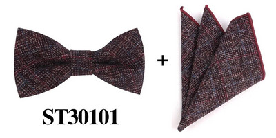 Vunene leptir-mašne za muškarce, kravate, modne podesive karirane vunene leptir-mašne za svatove, mladoženja, ležerne leptir-mašne-mašne za odrasle