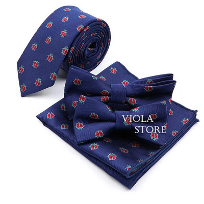 Aranyos rajzfilm dinoszauruszok bogár autó 6 cm nyakkendő szett piros kék állat csokornyakkendő karcsú parti ajándék nyakkendő férfi ing kiegészítő