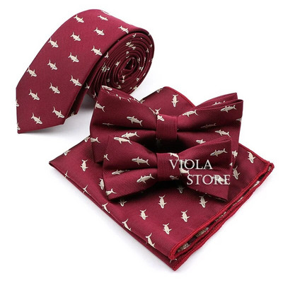 Aranyos rajzfilm dinoszauruszok bogár autó 6 cm nyakkendő szett piros kék állat csokornyakkendő karcsú parti ajándék nyakkendő férfi ing kiegészítő