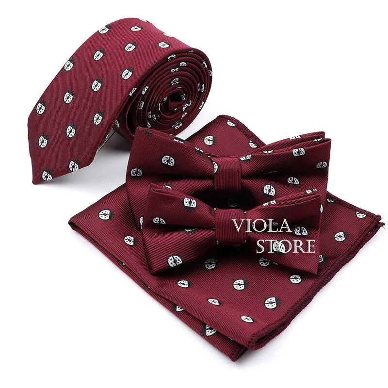 Aranyos rajzfilm dinoszauruszok bogár autó 6 cm nyakkendő szett piros kék állat csokornyakkendő karcsú parti ajándék nyakkendő férfi ing kiegészítő