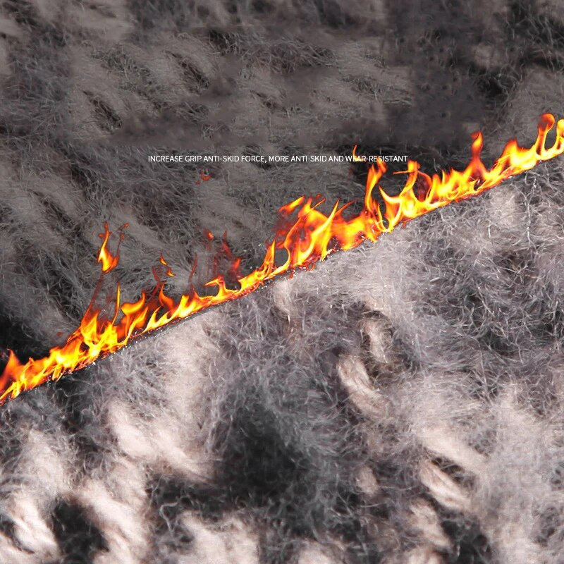 Ziemas sievietes uztur siltumu Skārienekrāns plus kašmira bieza adīta vilna leopards žakarda dūraiņi cimdi āra riteņbraukšanai vēja necaurlaidīgi