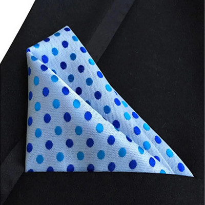 25*25 cm-es férfi vintage pöttyös selyem zsebkendő, négyszögletes, divatos férfi zsebkendő esküvői mellkastörölköző