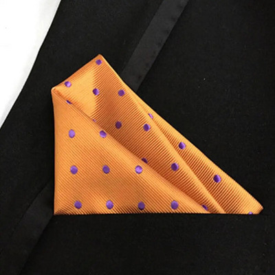 25*25 cm-es férfi vintage pöttyös selyem zsebkendő, négyszögletes, divatos férfi zsebkendő esküvői mellkastörölköző