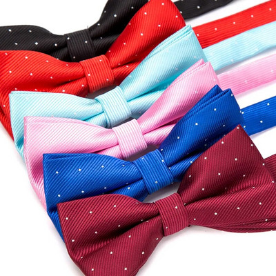 Мъжка папийонка Модна пеперуда Gravata Party Сватбена папийонка за момчета Момичета Candy Color Dot Pattern Bowknot Аксесоари Вратовръзка