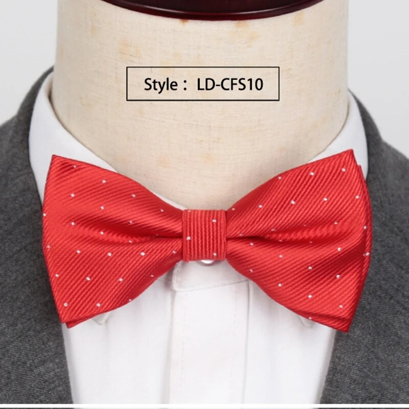 Vīriešu tauriņš Modes tauriņš Gravata ballīte Kāzu tauriņš zēniem Meitenes Candy Krāsa Punktu raksts Bowknot Aksesuāri Kaklasaite