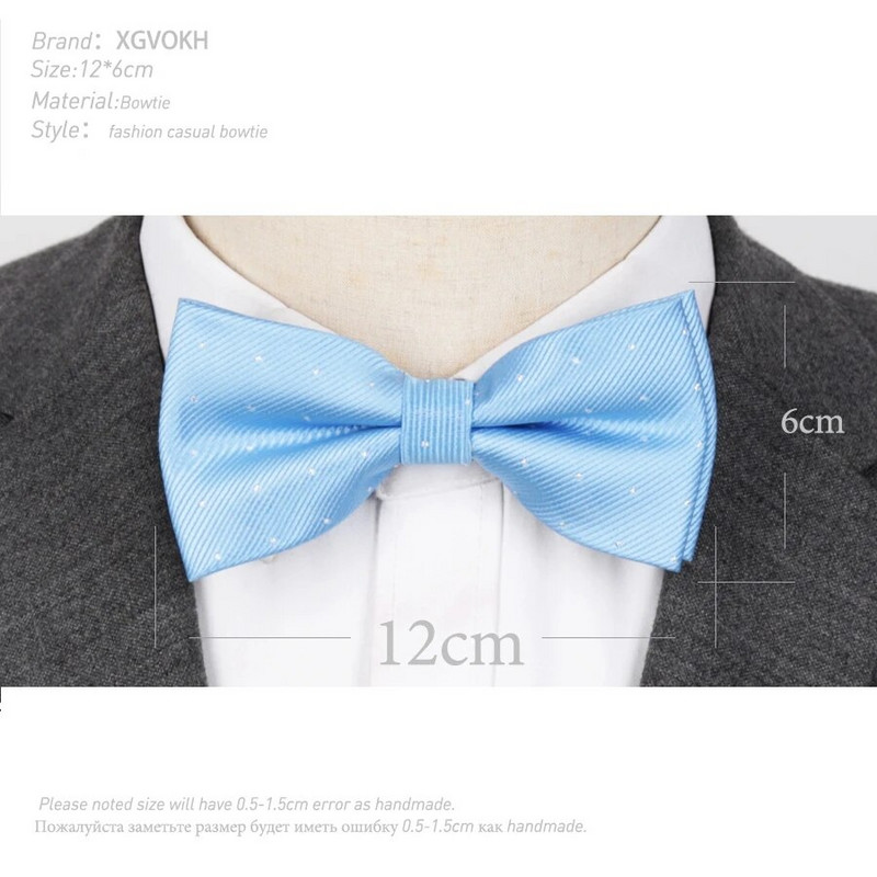 Vīriešu tauriņš Modes tauriņš Gravata ballīte Kāzu tauriņš zēniem Meitenes Candy Krāsa Punktu raksts Bowknot Aksesuāri Kaklasaite
