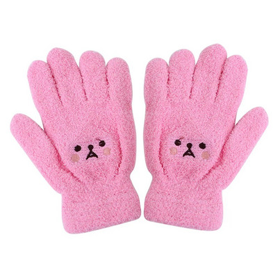 Slatke jednostavne pletene rukavice Osmijeh medvjeda plus baršunaste rukavice s punim prstima Ženske rukavice Vunene rukavice Rukavice s dodirnim zaslonom