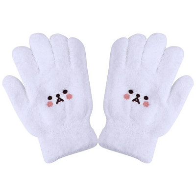 Slatke jednostavne pletene rukavice Osmijeh medvjeda plus baršunaste rukavice s punim prstima Ženske rukavice Vunene rukavice Rukavice s dodirnim zaslonom