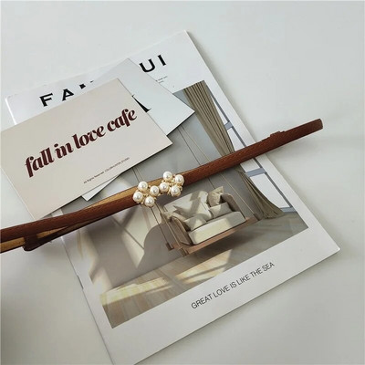 Jostas kleita Vienkārša, daudzpusīga modes sieviešu ādas josta, plāna, šaura, regulējama pērļu sprādze, jostasvietas kleitas aksesuāri