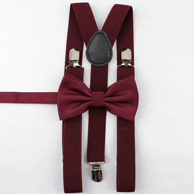 Muški Soild Šareni tregeri Komplet leptir-mašne od poliestera Unikatne Y-naramenice Leptir leptir-mašna Podesivi dodatak Mašna visoke kvalitete