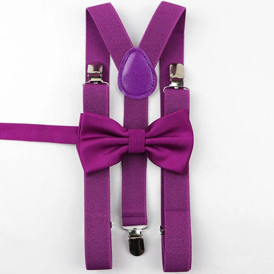 Muški Soild Šareni tregeri Komplet leptir-mašne od poliestera Unikatne Y-naramenice Leptir leptir-mašna Podesivi dodatak Mašna visoke kvalitete