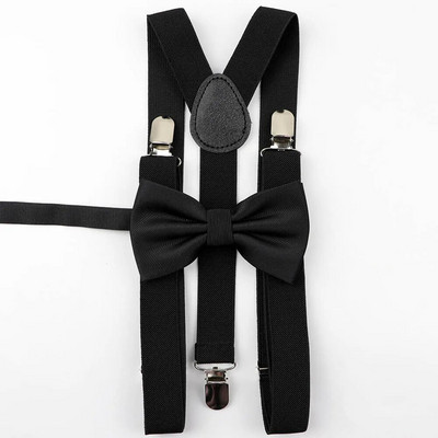 Muški Soild Šareni tregeri Komplet leptir-mašne od poliestera Unikatne Y-naramenice Leptir leptir-mašna Podesivi dodatak Mašna visoke kvalitete