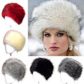 Krievu cepure sievietēm Mākslīgās lapsas kažokādas cepure ziema sievietēm āra silta pupiņa pūkaina cepure sniega kausa vāciņš 5 krāsas Ushanka modes
