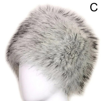 Ρωσικό καπέλο για γυναίκες Faux Fox Fur Καπέλο Χειμερινό Γυναικείο Υπαίθριο ζεστό καπέλο Beanie Fluffy καπέλο Snow Bucket Cap 5 Χρώματα Ushanka Fashion