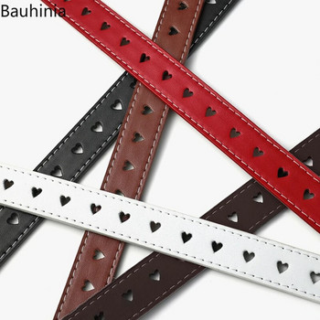 Ζώνη μόδας Bauhinia New Style Love Buckle 110*2,3cm Κόκκινο/Μαύρο/Λευκό/Καφέ/Camel Ζώνη με καρφίτσα με καρφίτσα