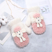 Zimske rukavice za žene Rukavice s rukavicama Ženske zimske zimske pletene rukavice Pahuljica Rukavice s umjetnom podstavom Rukavice s rukavicama Ženske zimske