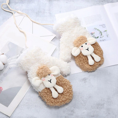 Zimske rukavice za žene Rukavice s rukavicama Ženske zimske zimske pletene rukavice Pahuljica Rukavice s umjetnom podstavom Rukavice s rukavicama Ženske zimske