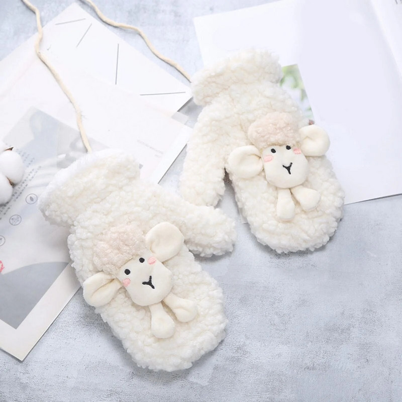 Ziemas Cimdi Sievietēm Cimdi Sieviešu Ziemas Ziemas Adījums Cimdi Snowflake Mākslīgās Oderes Cimdi Cimdi Sieviešu Ziemas