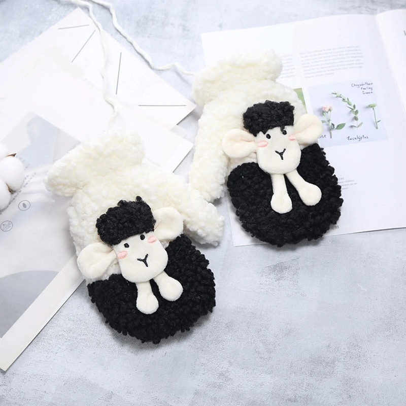 Ziemas Cimdi Sievietēm Cimdi Sieviešu Ziemas Ziemas Adījums Cimdi Snowflake Mākslīgās Oderes Cimdi Cimdi Sieviešu Ziemas