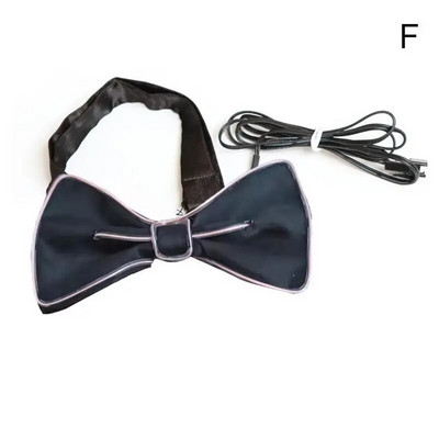 Svjetleća muška Led naramenica s leptir mašnom savršena za kostim na glazbenom festivalu Led osvijetljena naramenica E0c9