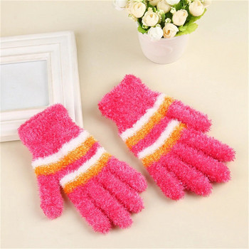 Нови зимни дамски плетени топли вълнени ръкавици без пръсти