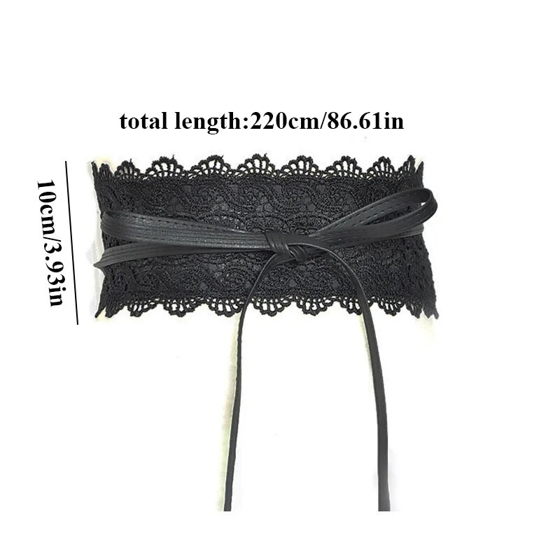 Piesienama sieviešu kleita jostasvieta Sieviešu bantīte mežģīņu josta plata korsetes josta Sieviešu vidukļa josta Boho jostas jostas dekoratīvā mode