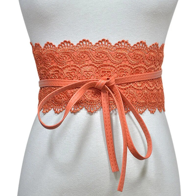 Piesienama sieviešu kleita jostasvieta Sieviešu bantīte mežģīņu josta plata korsetes josta Sieviešu vidukļa josta Boho jostas jostas dekoratīvā mode