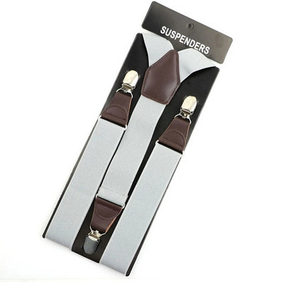 Klasszikus, 3,5 cm széles, széles férfi szártartók színes férfi napi Y-hátú merevítő öv csokornyakkendő, állítható kiegészítő kiváló minőségű