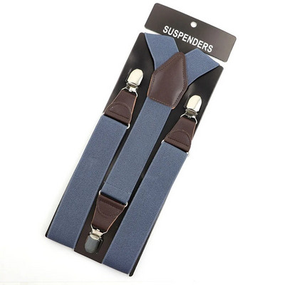 Klasszikus, 3,5 cm széles, széles férfi szártartók színes férfi napi Y-hátú merevítő öv csokornyakkendő, állítható kiegészítő kiváló minőségű