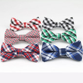Új stílusú kockás gyerekek csokornyakkendő pamut gyerek csokor baba gyerek klasszikus kisállat kutya macska csíkos pillangó gyermek csokornyakkendő