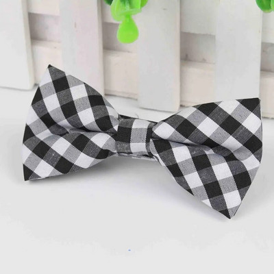 Új stílusú kockás gyerekek csokornyakkendő pamut gyerek csokor baba gyerek klasszikus kisállat kutya macska csíkos pillangó gyermek csokornyakkendő